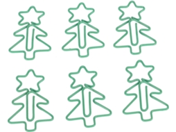 100 Broches Fofos em Formato de Árvore de Natal, Broches de Metal Multiuso Antiderrapantes para Casa, Escola e Mesa