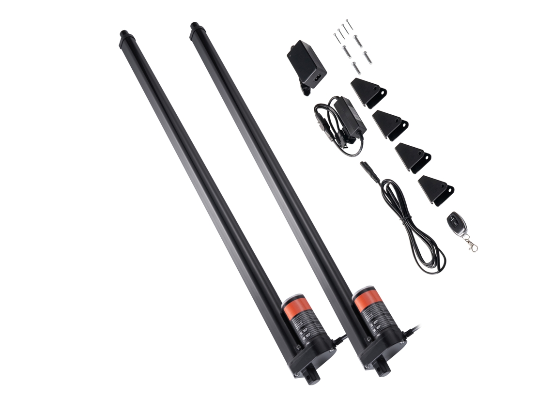 Kit de Atuadores Lineares 2 Peças 12 V Atuador Movimento Linear 760mm Velocidade 9mm/s, 1000 N Controle Remoto Sem Fio para Levantar Tv, Mesa, Sofá