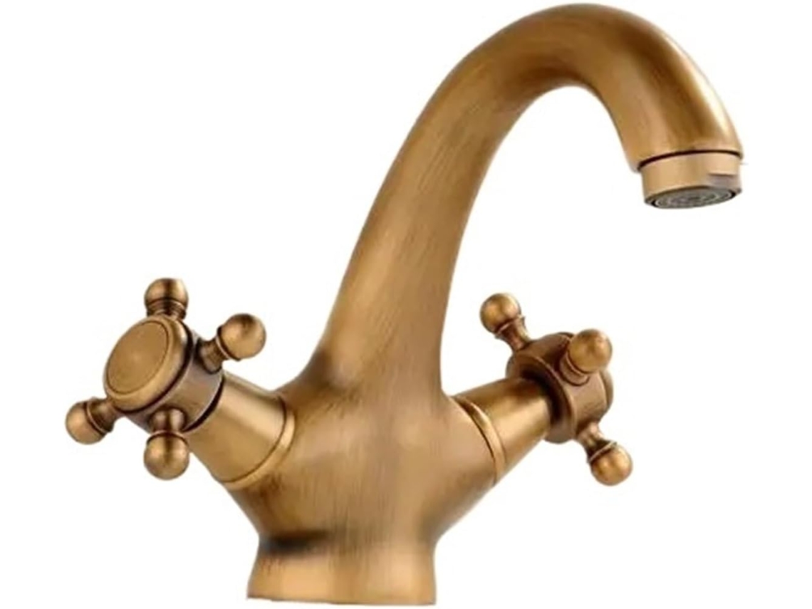 Torneira Antiga Para Banheiro E Torneira Cold Crane Em Bronze Escovado, Torneira Preta Salan Swan.
