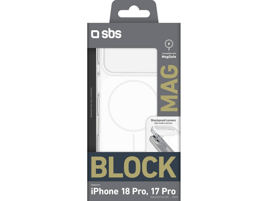 Capa SBS Block MagSafe iPhone 18 Pro/ iPhone 17 Pro (Branco)