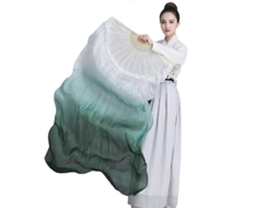 2026 adereço de Dança de Ventre Índia Gradiente Seda Falsa Bambu Palheta Longa Performance