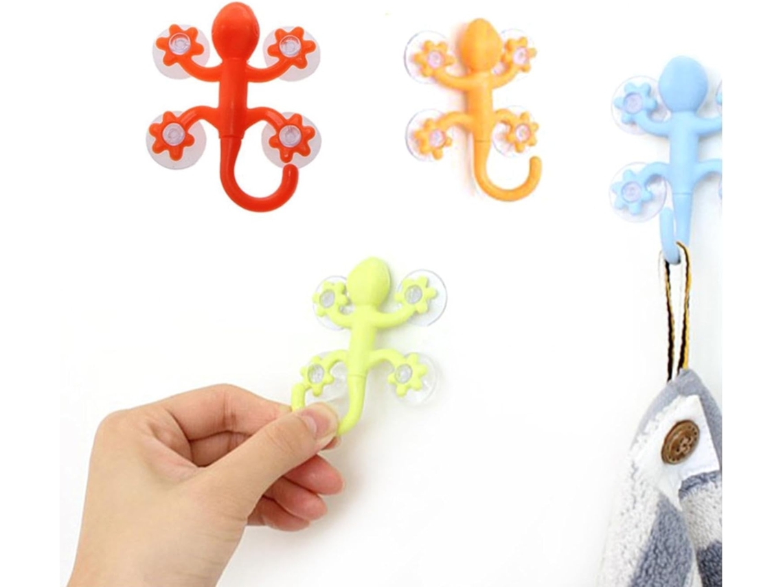 Gancho Para Toalha Com Ventosa Potente Gecko Hook