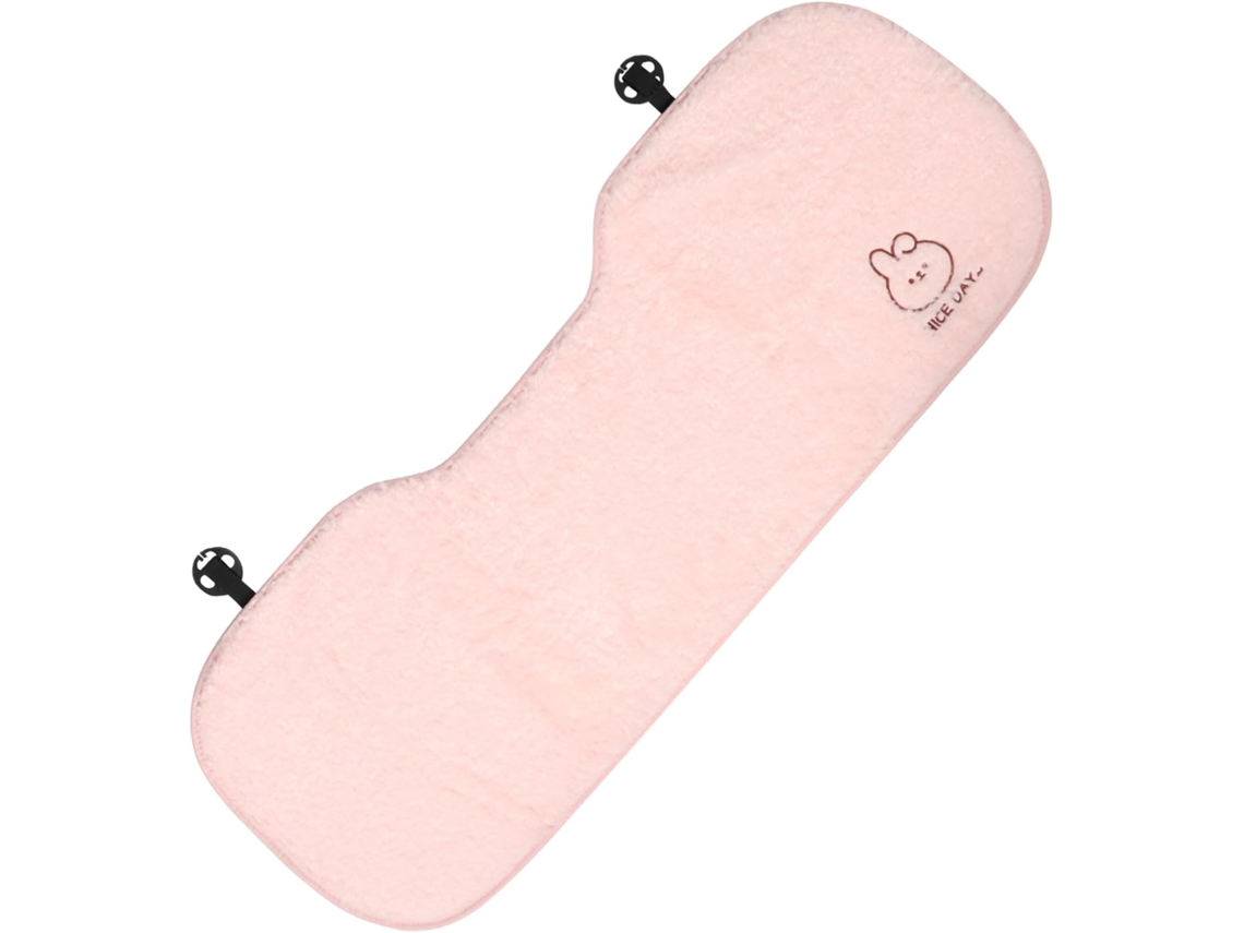 Almofada De Pelúcia Rosa Em Formato De Coruja Para Assento De Carro, Ideal Para O Inverno, Antiderrapante E Fácil De Usar.