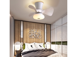 Led Ventilador de Teto 3 Cores 6 Velocidades Controle Remoto