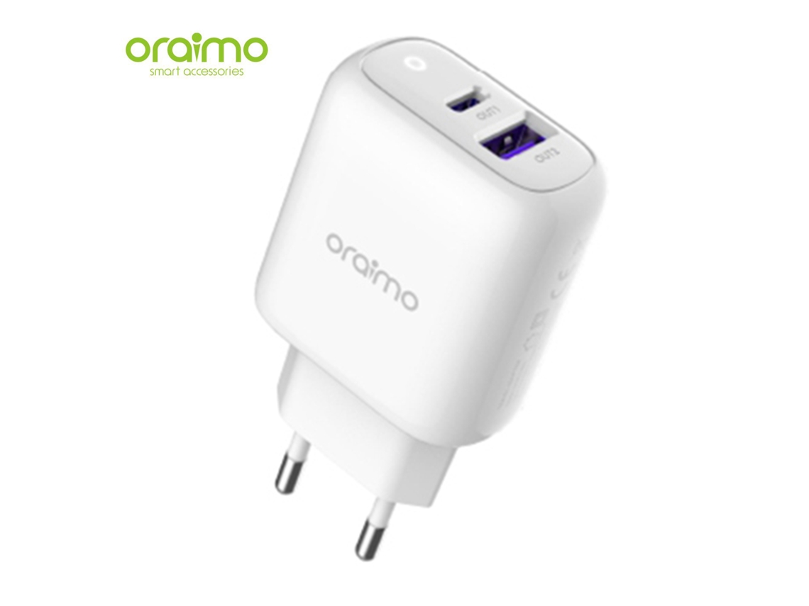 Aetheria carregador Oraimo Ocw e96d Dual Port Smart Ultra Fast Charging 22.5w