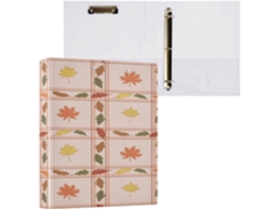 Pacote com 1 Pasta de 3 Argolas, 3,8 Cm, Bolsos Internos, 1/2 Pastas Acadêmicas para Estudantes, 200 Folhas Ou