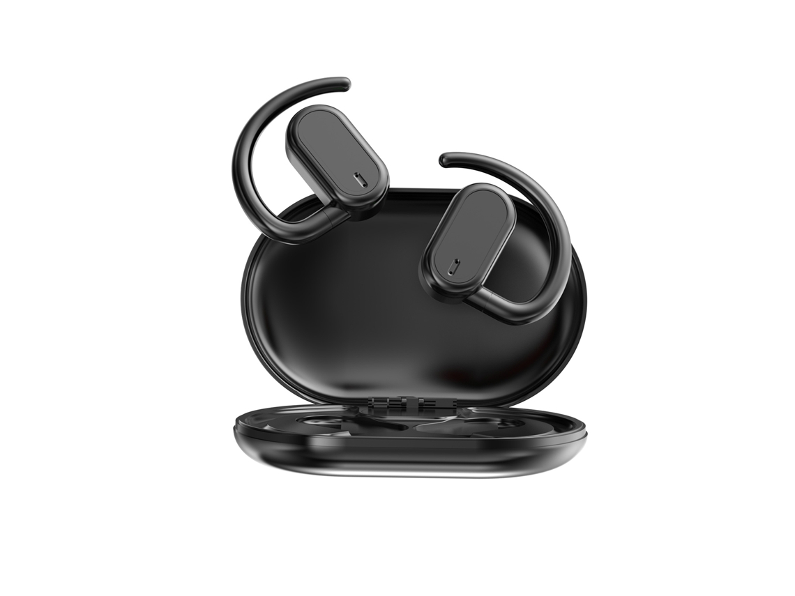 Aetheria fones de Ouvido Sem Fio Bt5.4 com Gancho para Ouvido, Cancelamento de Ruído e Estojo de Carga