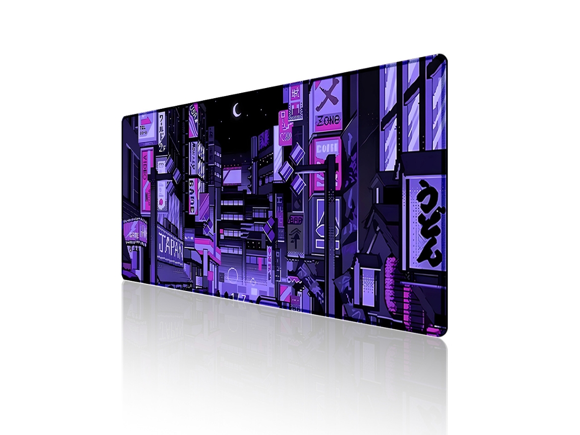 Tapete De Rato Gamer 800x300x3mm Padrão Estilo Anime Japonês Bureaumat Dureforward