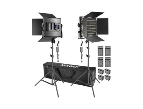 Softbox NEEWER Iluminadores Led Cri 97+ 3200 a 5600K com Baterias Incluídas