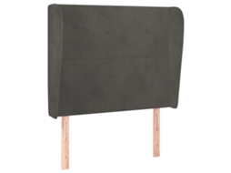 Headboard, Headboards Vidaxl Cinzeto Veludo (83 X 23 X 118/128 Cm)