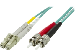 Cabo de fibra óptica OM3, LC St, duplex, multimodo, 50/125, 1 m Aquaforge