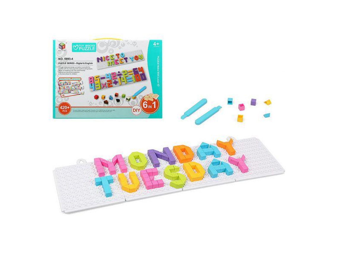 Puzzle Bricks 6 In 1 117738 420 Pcs