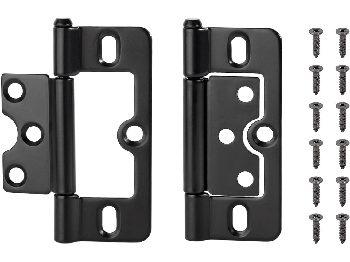 Dobradiça Plana De Metal Para Portas Armários, Janelas, Caixas De Madeira, Acessórios De Ferragens Para Móveis