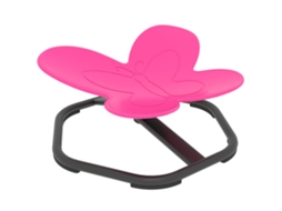 Cadeira Giratória Sensorial Infantil Borboleta Rosa