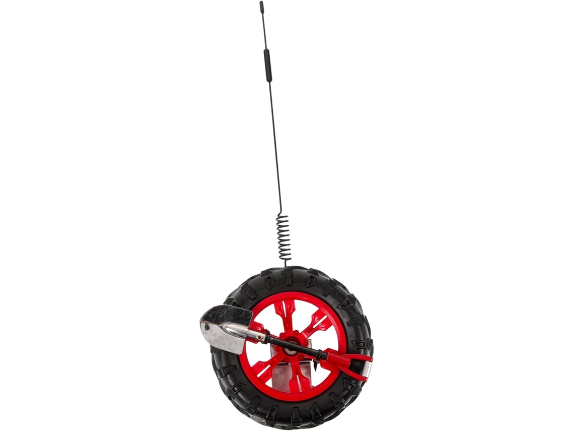 Antena Estepe vermelha, decoração para carro, acessório compacto de plástico.