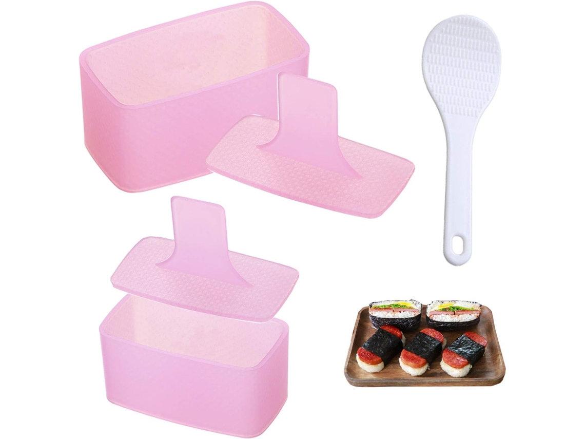 Conjunto De 2 Moldes Retangulares Para Fazer Sushi: Forma Bolinhos De Arroz E Mil Camadas