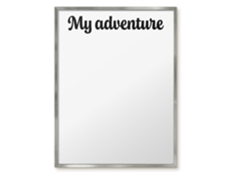 Magnetic Board My Adventure For The Living Room Espelharte (60x80 Cm)