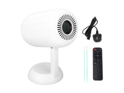 Projetor Mini 4K LAXISCREED com correção keystone elétrica e rotação de 90 graus