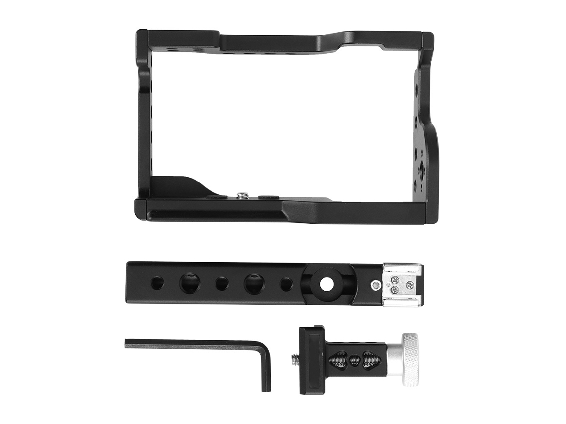 Kit De Jaula De Aleación De Aluminio C17 Con Mango Para Cámara Mirrorless Sony A6600/alpha 6600/ilce-6600
