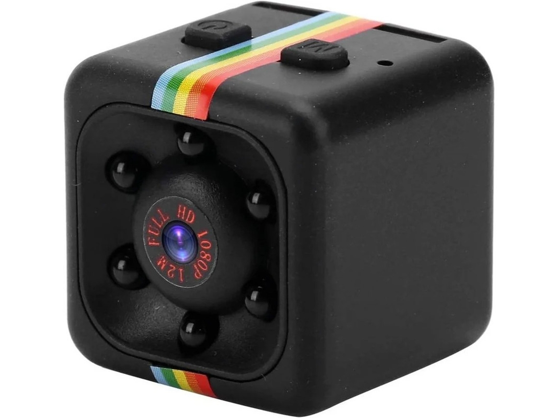 Mini câmera espiã 1080P HD com visão noturna, leve e portátil, compatível com Bestvite (preta)