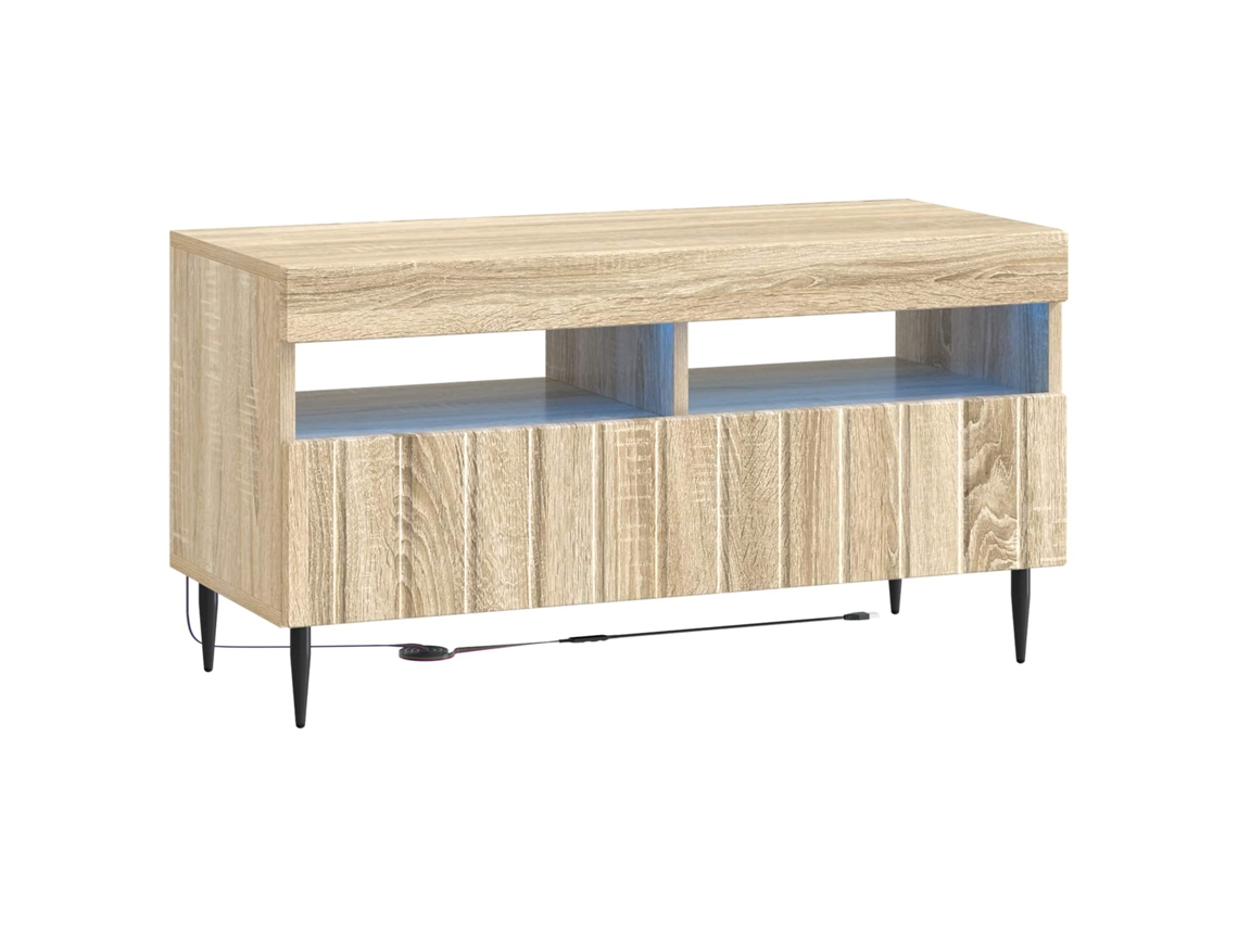 Vidaxl Gabinete De Tv Led Zwolle Carvalho Sonoma Derivados De Madeira
