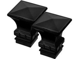 Conjunto De 2 Ponteiras De Ferro Para Varão De Cortina, Resistentes À Ferrugem, Com Design Criativo Para Sala De Estar E Quarto