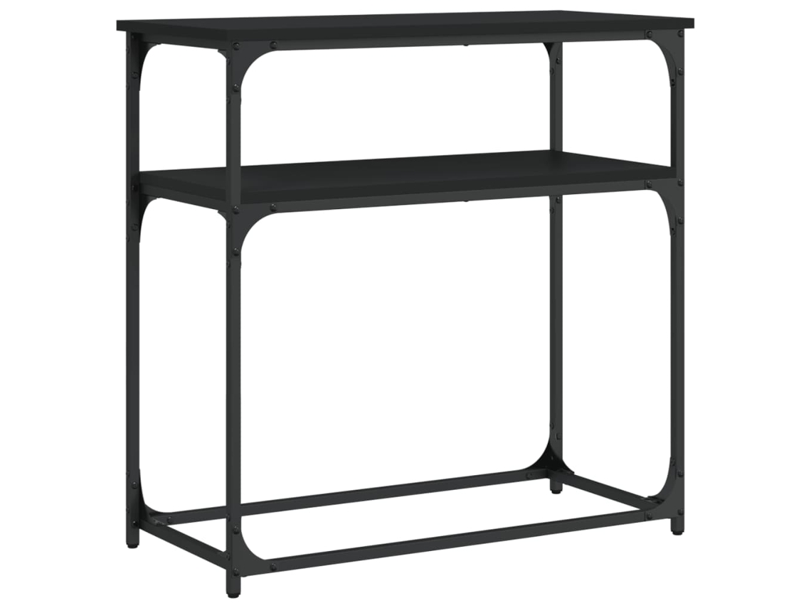 Console Table, Console Tables Vidaxl Preto Madeira Processada (n/a)