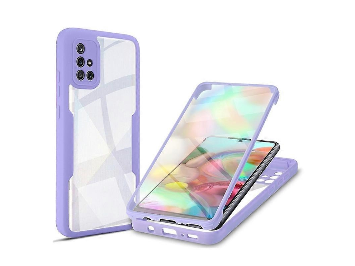 Capa De Acrílico Tpu Com Cobertura Total De 360 Graus À Prova De Choque Para Samsung Galaxy A71 4g