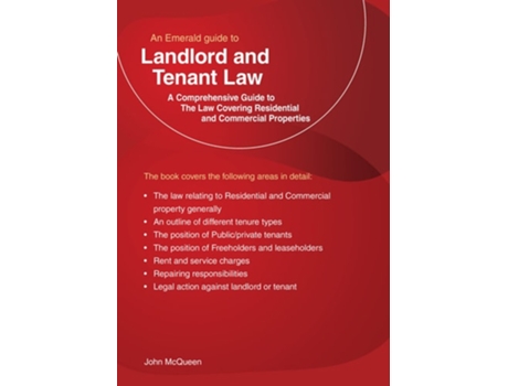 Livro An Emerald Guide to Landlord and Tenant Law de John McQueen (Inglês)