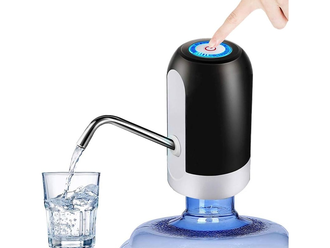 Dispensador de Água Elétrico Portátil com Carregamento Usb e Bomba para Garrafões 5 Galões BRILVIBERA