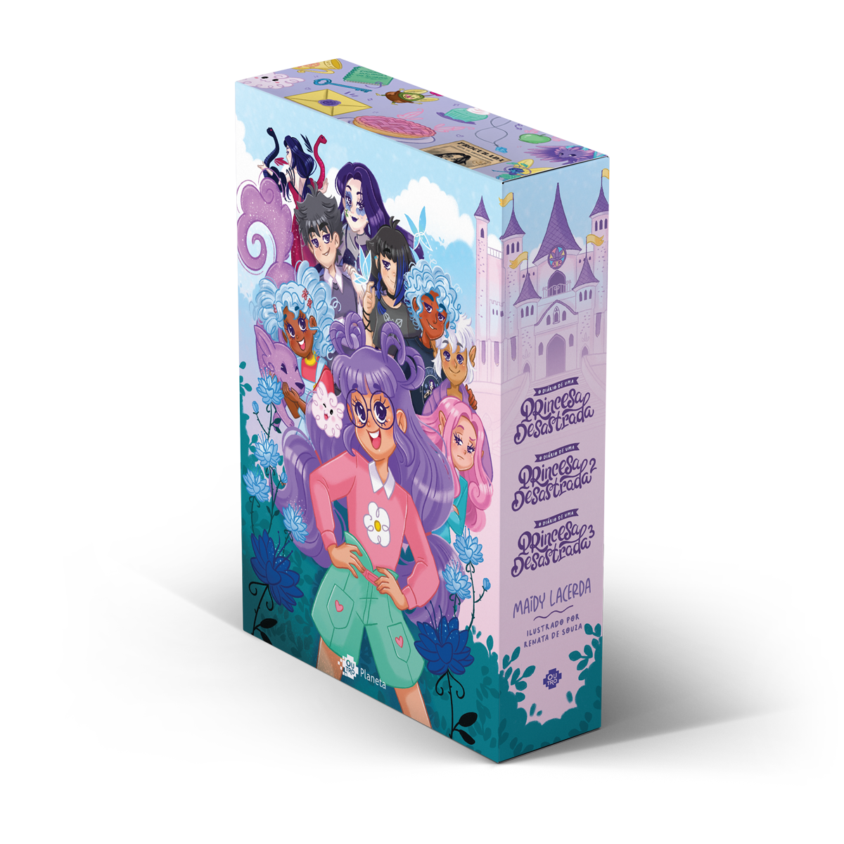 Livro Box - O Diário De Uma Princesa Desastrada Com Pôster E Capas Inéditas De Maidy Lacerda (português Do Brasil)