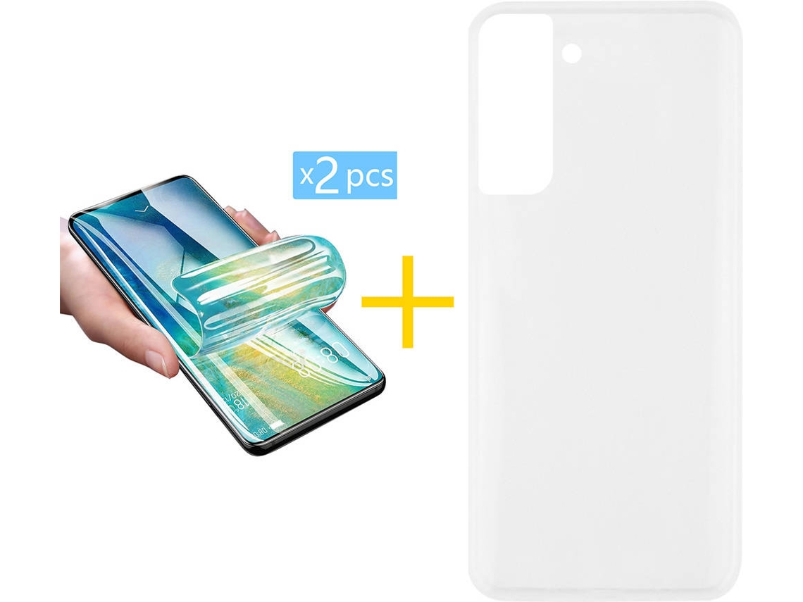Capa + 2 Películas para Samsung Galaxy S22 5G SKYHE Transparente Claro