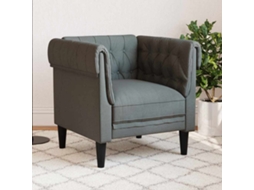 Vidaxl Sofá Cinza Escuro 78,5 X 74,5 X 74,5 Cm Poliéster