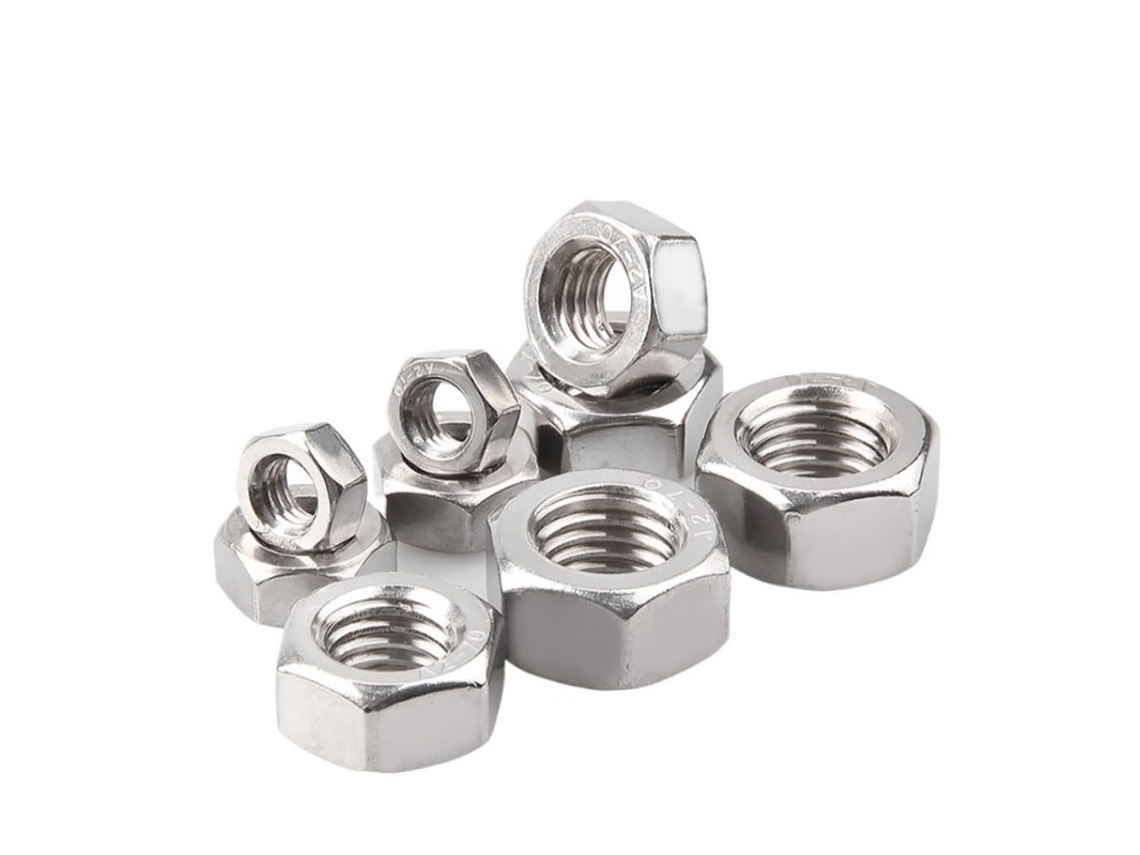 Conjunto De Porcas Sextavadas - Mini Métricas Em Aço Inoxidável 304