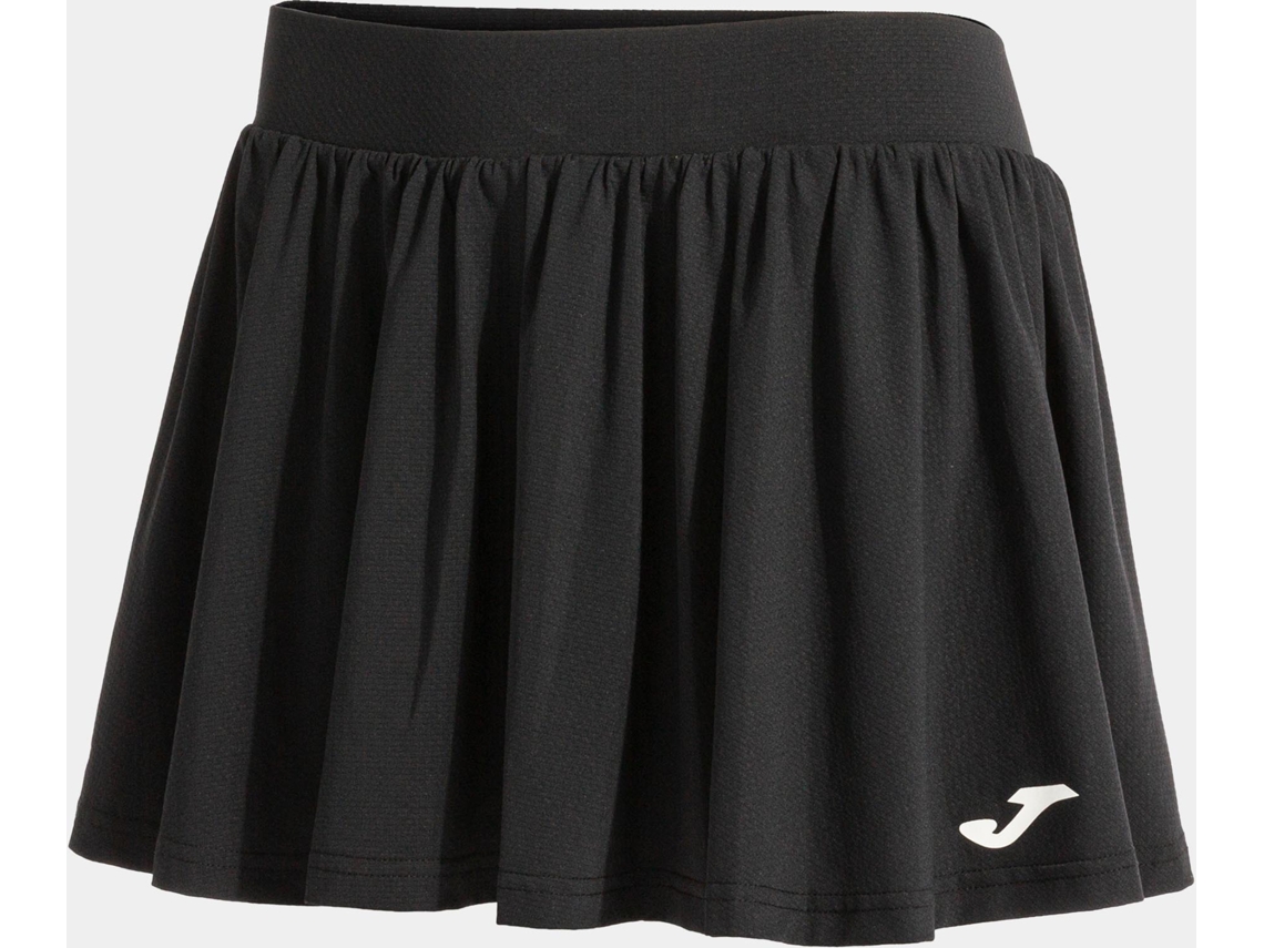 Saia de tênis feminina Joma Smash preta, tamanho XL