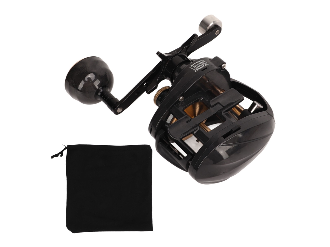 Molinete Baitcasting Carbono Baixo Ruído Mão Direita