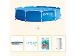 Intex Piscina Com Estrutura Redonda - 366x76 Cm - 5-peças S151