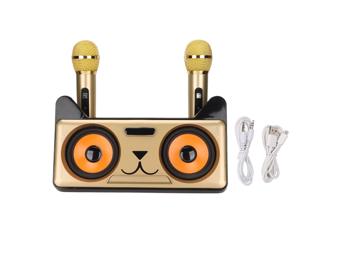 Caixa de Som Bluetooth EOOCOO (dual Microfones Sem Fio, Ktv Doméstico)