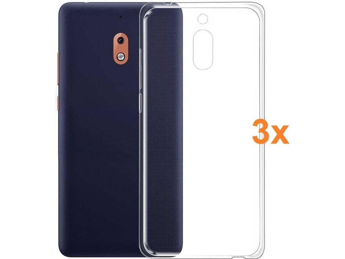 Capa Protetora Para Nokia 2.1 2, Anti-riscos E Desgaste, Cor Transparente - Elysve