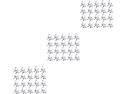 Tehaux 600 Tachinhas Transparentes Em Formato De Pentagrama Para