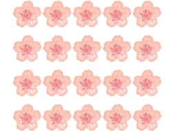 Hanabass Conjunto De 20-tachinhas Decorativas Em Formato Flor Rosa, Estilo Elegante, Em Resina E Metal, Para Fixar Notas