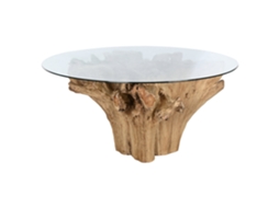 Mesa de Jantar em Raiz de Teca, 160x160x76cm ALEXANDRA HOUSE LIVING