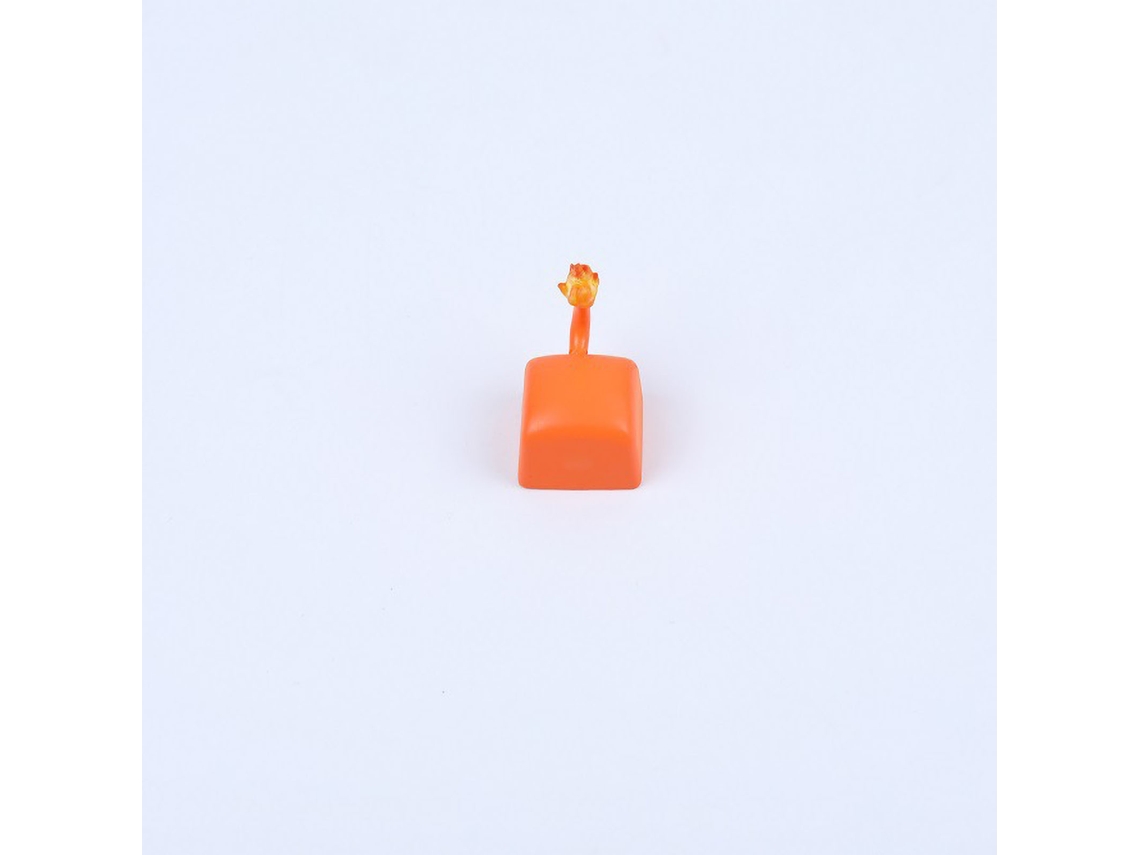 Tecla de resina adorable para teclado mecánico, con dibujos animados, Charmander rojo, universal | S/MARCA
