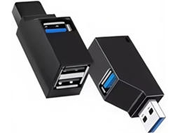Hub Usb 3.0 De 3 Portas, 5 Gbps, Compacto E Portátil, Com Várias