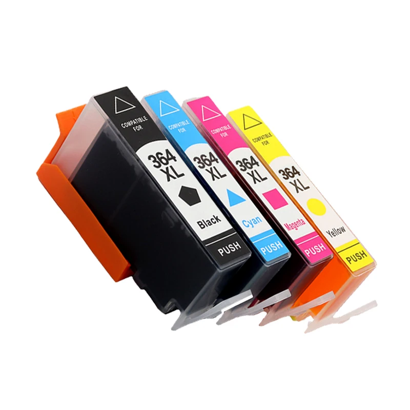 Conjunto de 4 Tinteiros XL Nº 364 para HP Photosmart 5520, 5524, 6510, 6520, 7510, B109, B110, B209, B210, C309, C310, C410 MDUG