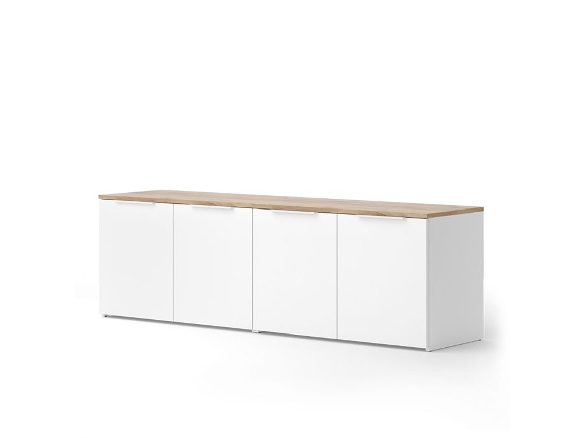 Móvel De Parede Wido 2 Peças Branco/sonoma Vicco