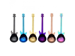 2026-cucharas De Guitarra 6 Piezas Acero Inoxidable Cucharas De Te Diseño Bonito Multicolor Para Café Restaurante Regalo Como Se Muestra
