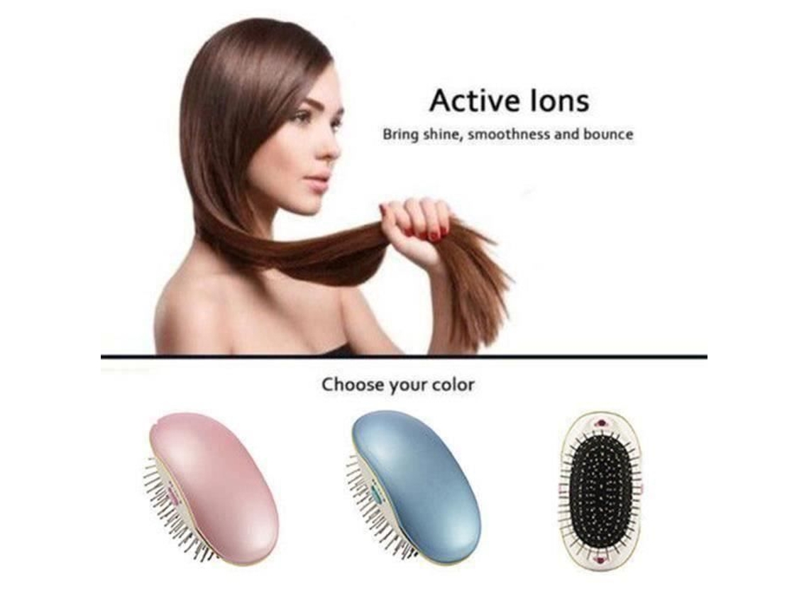 Escova de cabelo iônica elétrica portátil - mini pente de massagem para couro cabeludo (rosa),isCdavfalse,price15,88,priceS4 S/MARCA