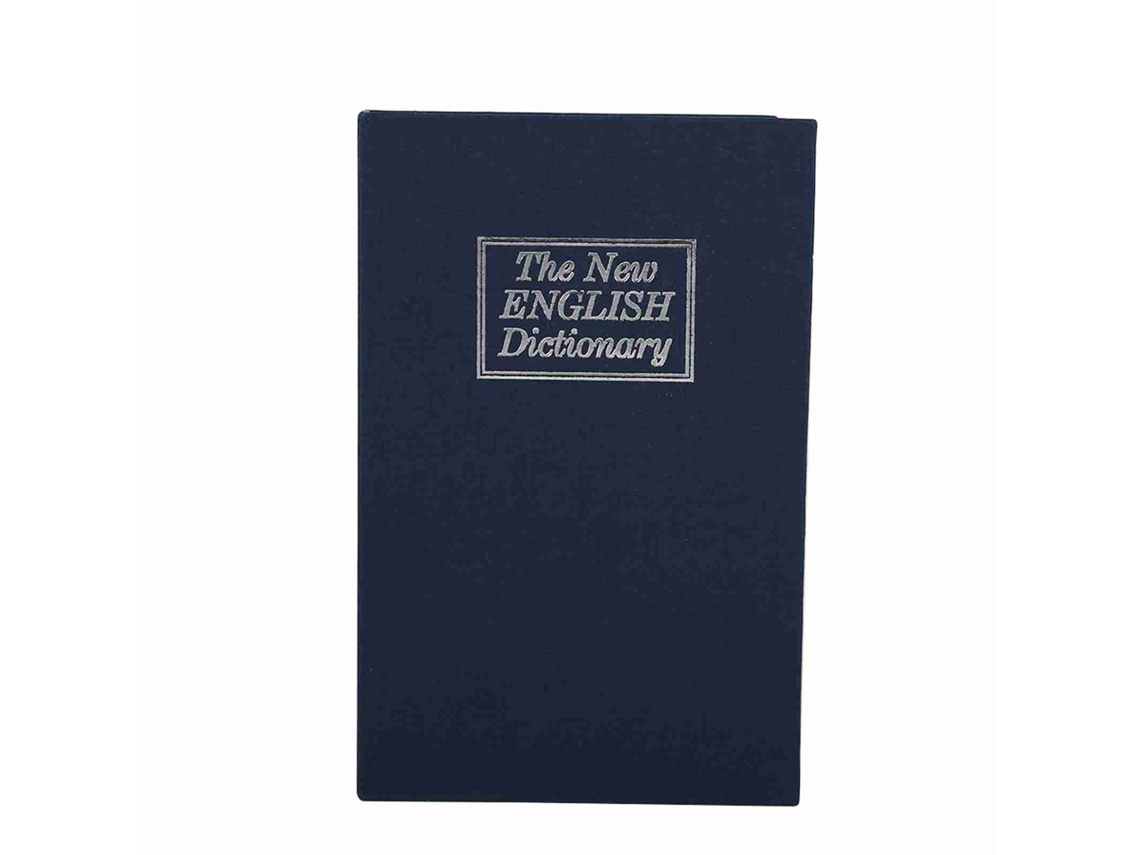 Caixa Forte de Livro Dicionário com Fechadura de Código para Dinheiro e Jóias Azul Escuro S/MARCA