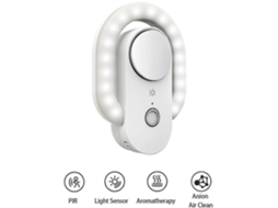 Omni luz Noturna Inteligente com Sensor Duplo Purificador de Ar Ânion Aromaterapia Toque Suave Luz de Ambiente